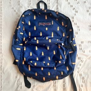 Honey Bear Navy Blue Jansport Backpack